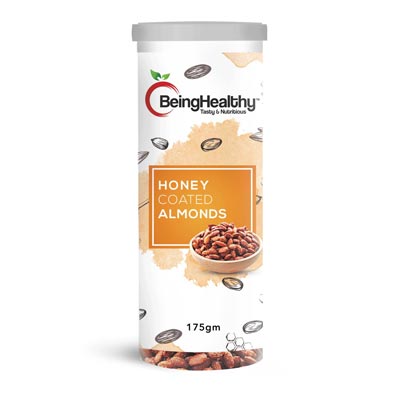 Being Healthy Honey Coated Almonds 175g