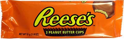 Reese's 3 Peanut Butter Cups, 51g (pack of 3)