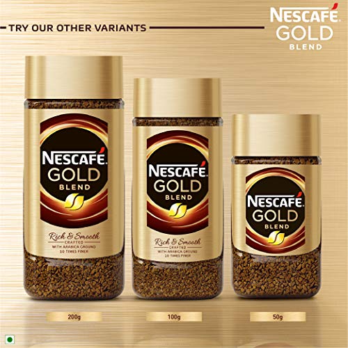 Nescafe Gold Rich and Smooth Coffee Powder, 200g Glass Jar - Online Dry  Fruit Store