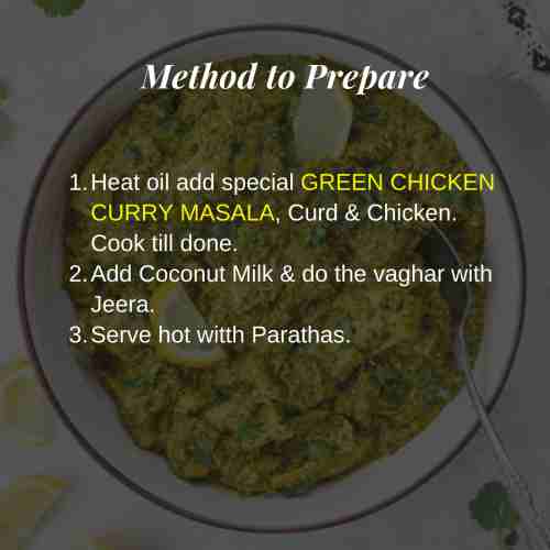 green chicken Curry masala